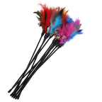 Kattenspeeltjes met veren (5 stuks)