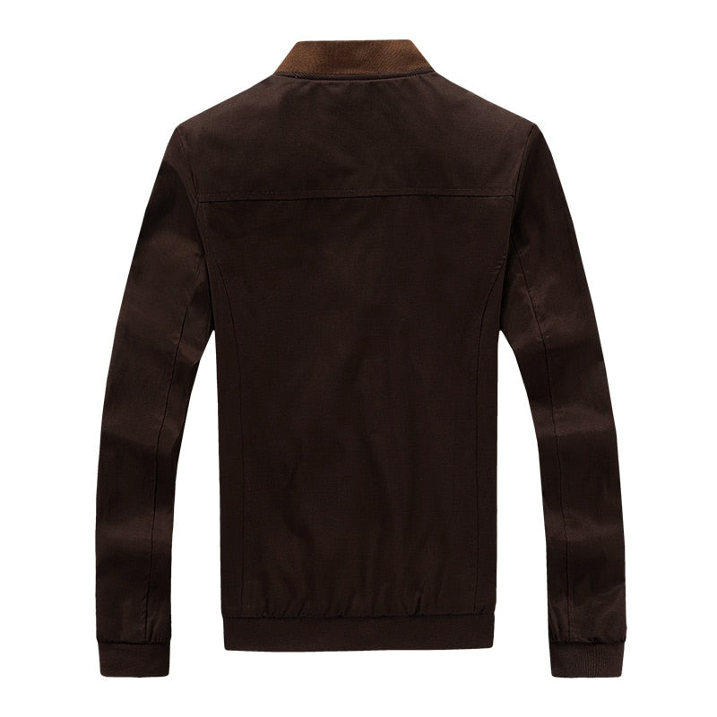 Lichte heren bomber overgangsjas in vintage-look
