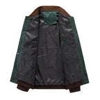Lichte heren bomber overgangsjas in vintage-look