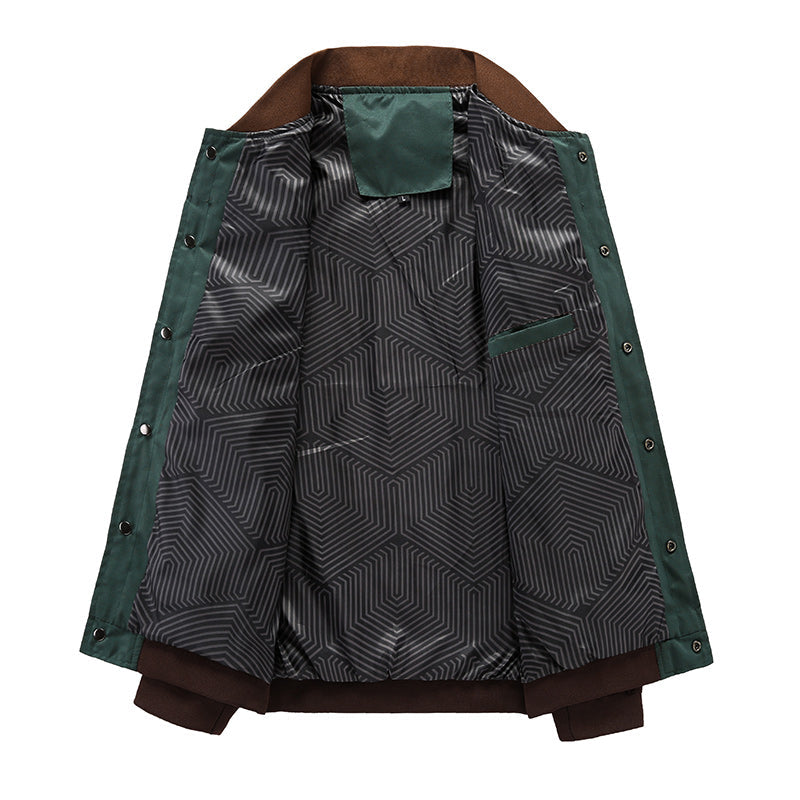 Lichte heren bomber overgangsjas in vintage-look