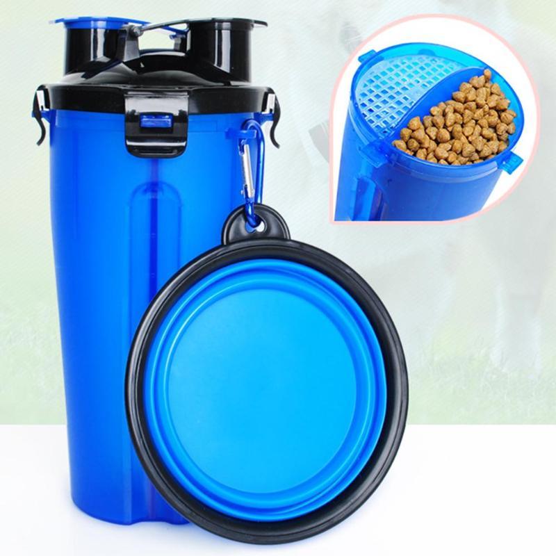 2-in-1 reiscup met voerbak