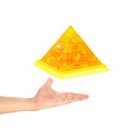 Kristallen 3D-puzzelpiramide