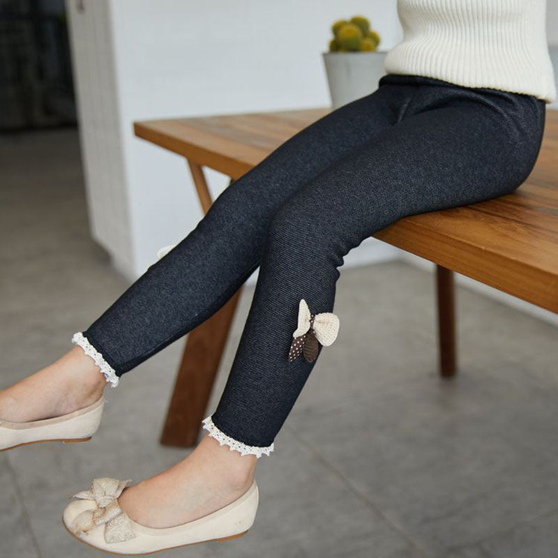 Meisjes winterlegging met strik