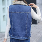 Denim bodywarmer voor dames