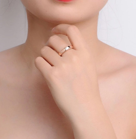 Klassieke ring Diamant love