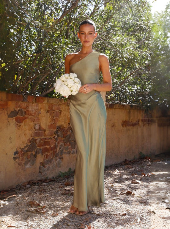 Mayke | One-shoulder maxi-jurk voor dames