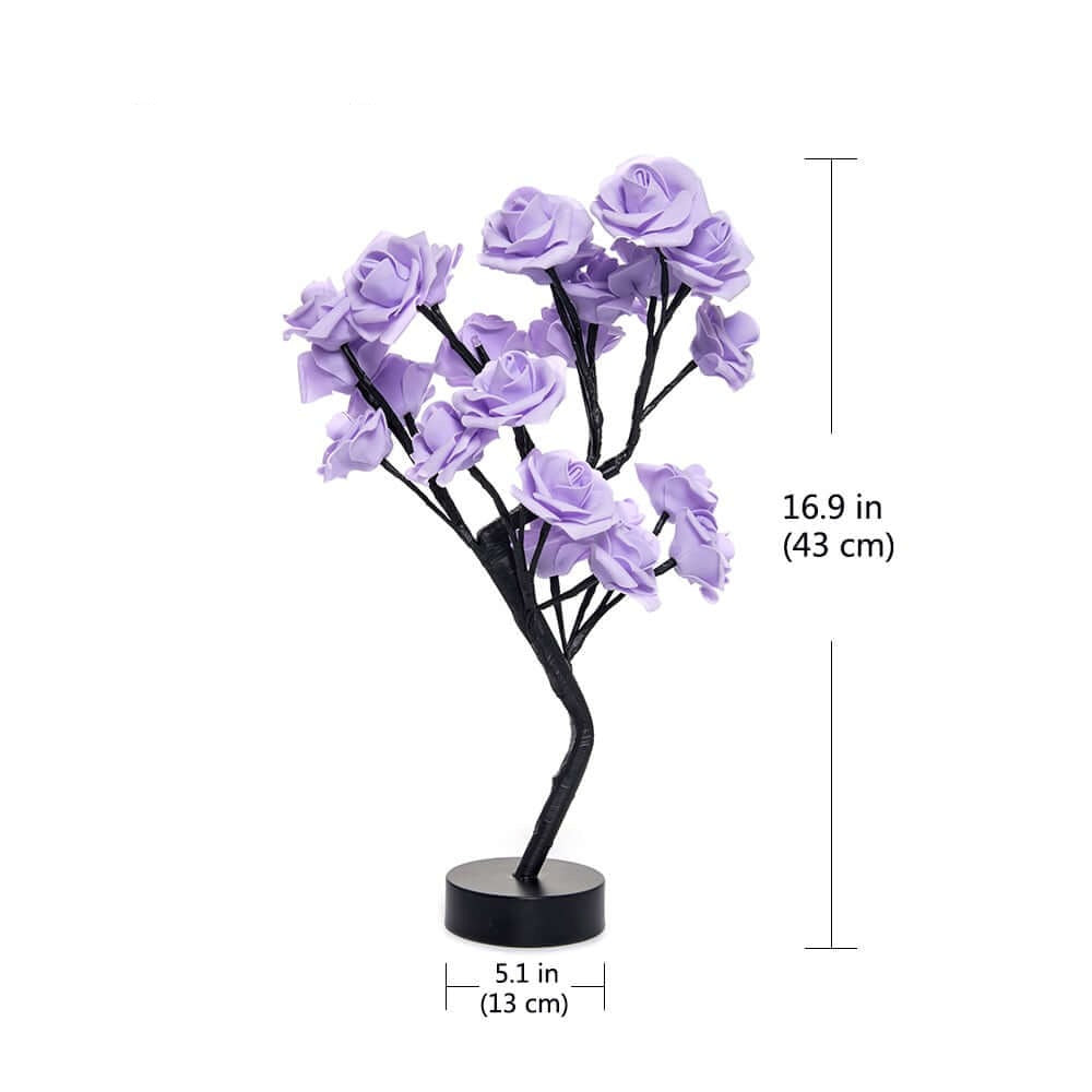 Boomlamp met rozen
