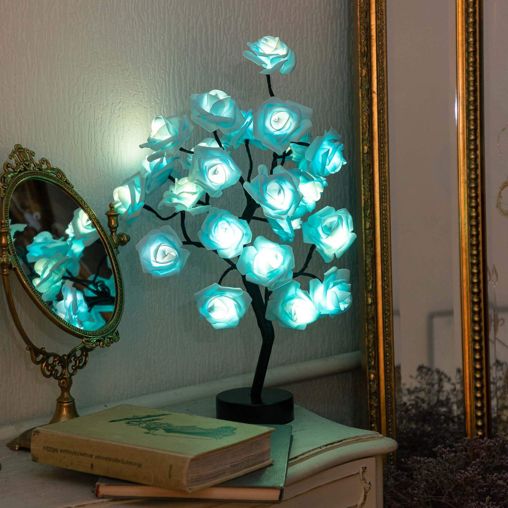 Boomlamp met rozen