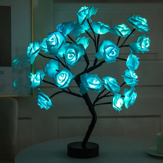 Boomlamp met rozen