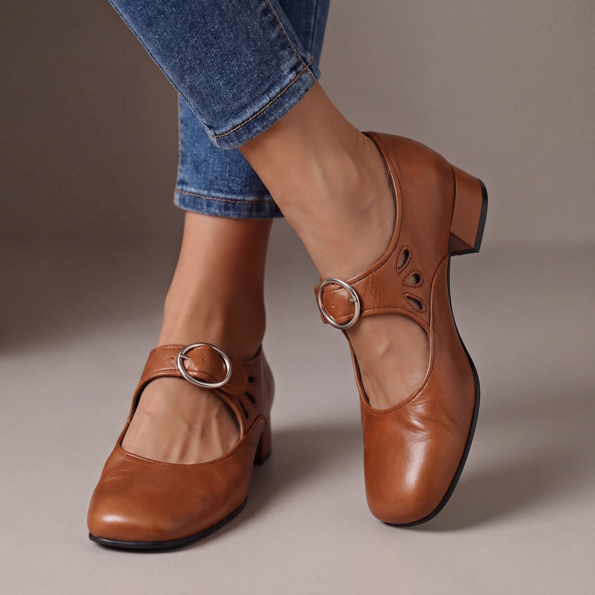 Mary Jane-schoenen met gevoerd voetbed