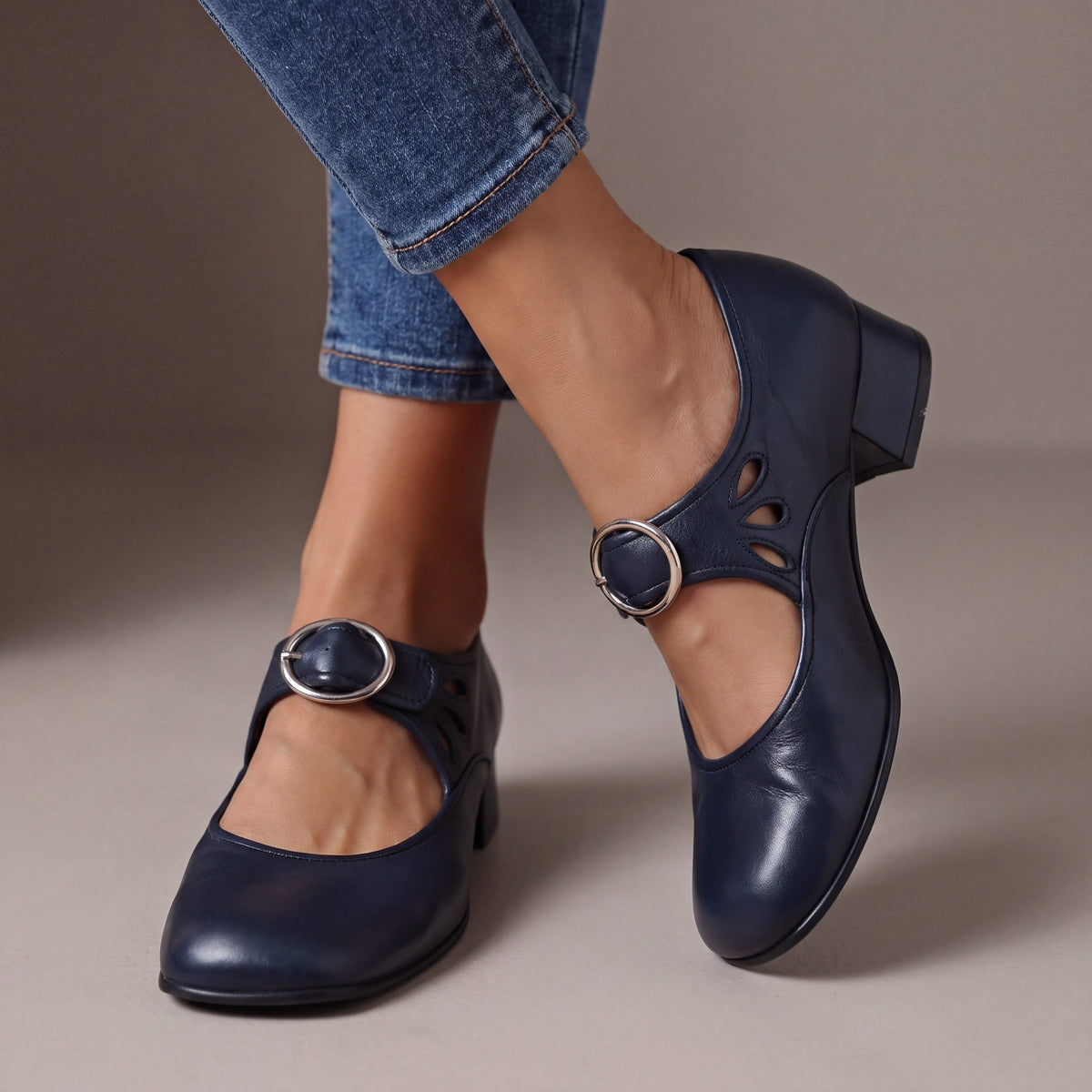 Mary Jane-schoenen met gevoerd voetbed