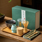 Traditionele matcha cadeauset