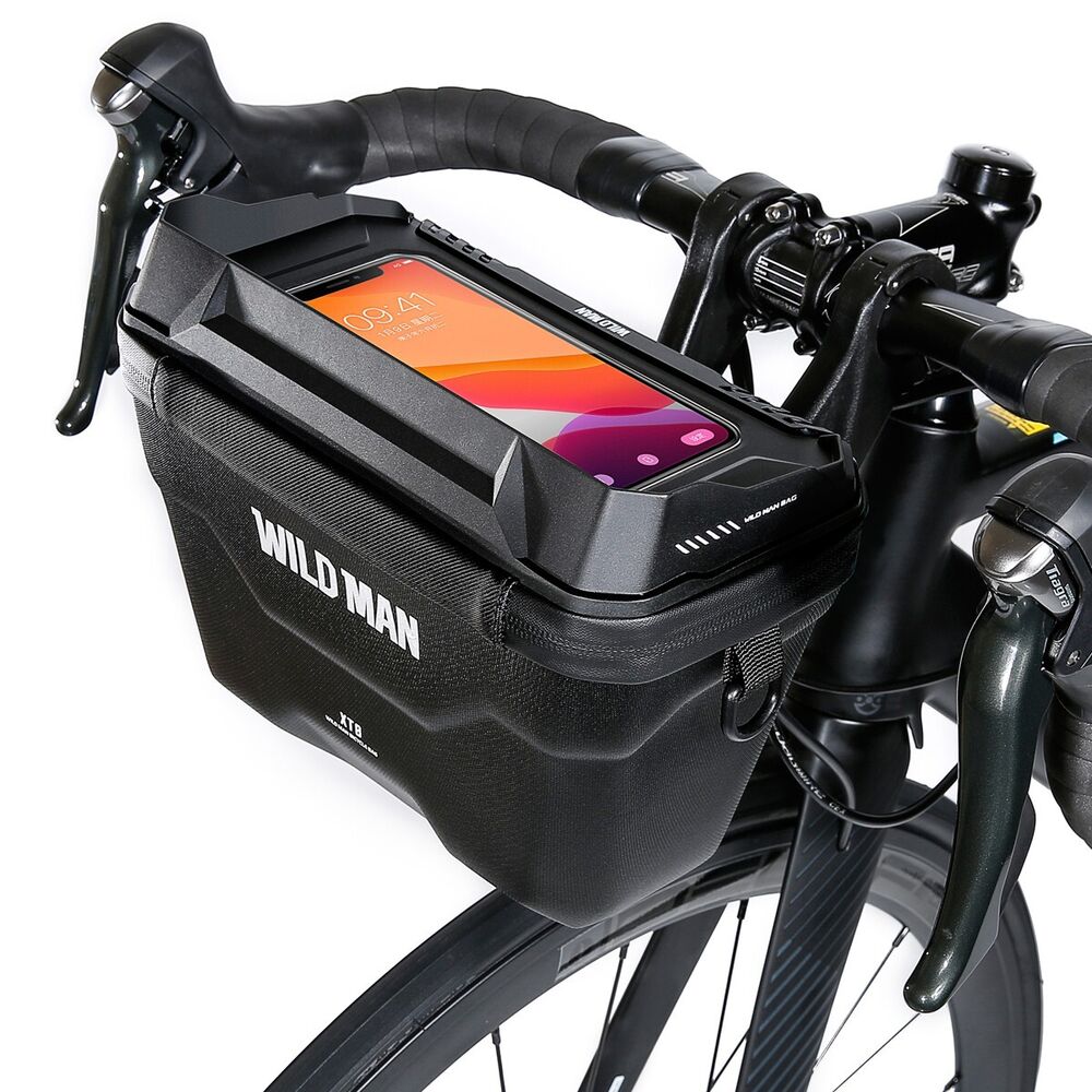 Fietsstuurtas voor smartphone en essentials