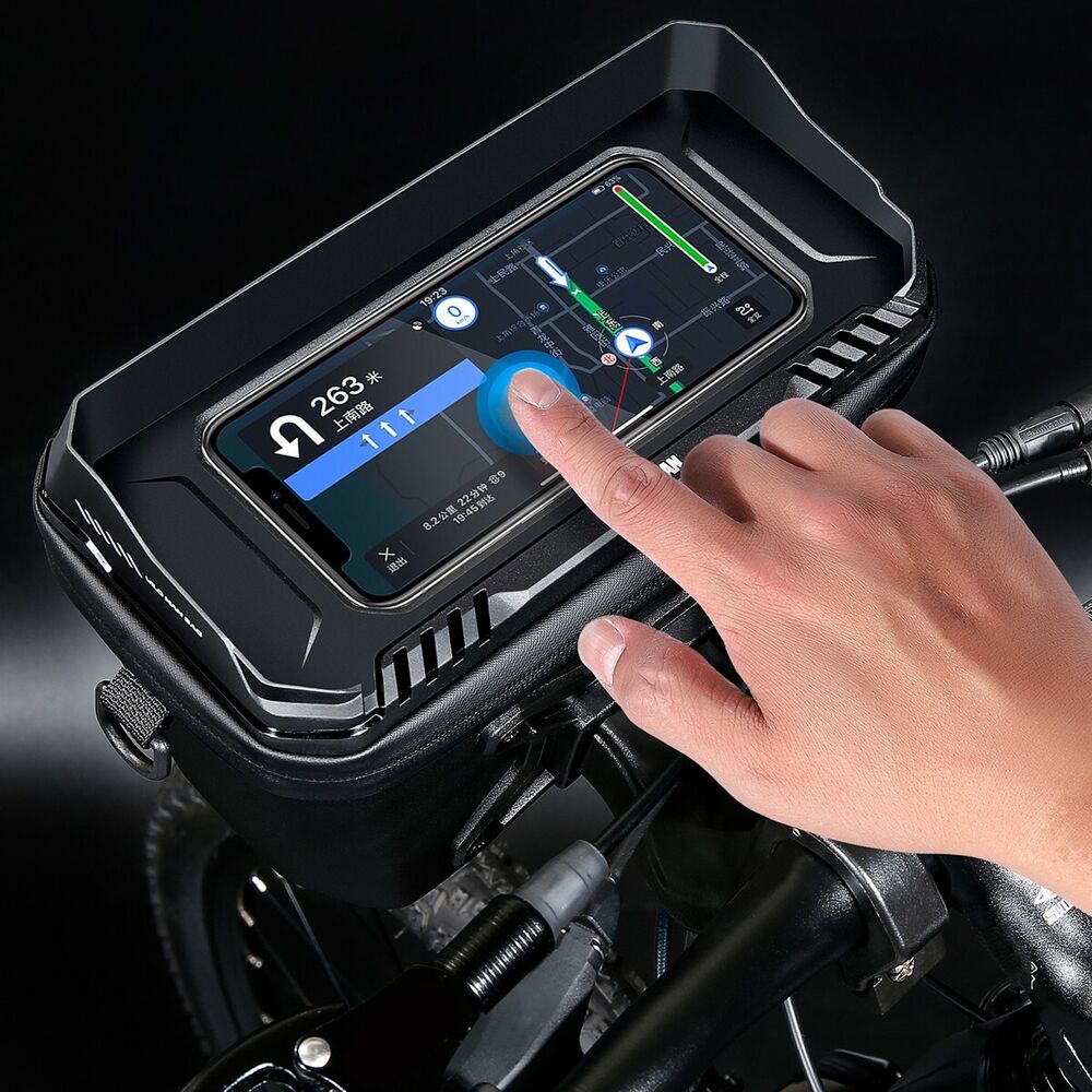 Fietsstuurtas voor smartphone en essentials