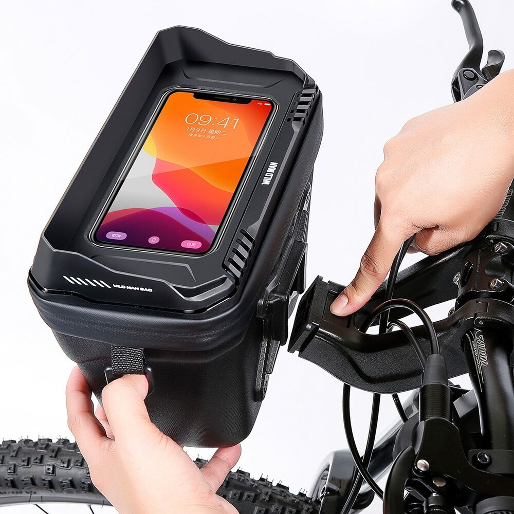 Fietsstuurtas voor smartphone en essentials