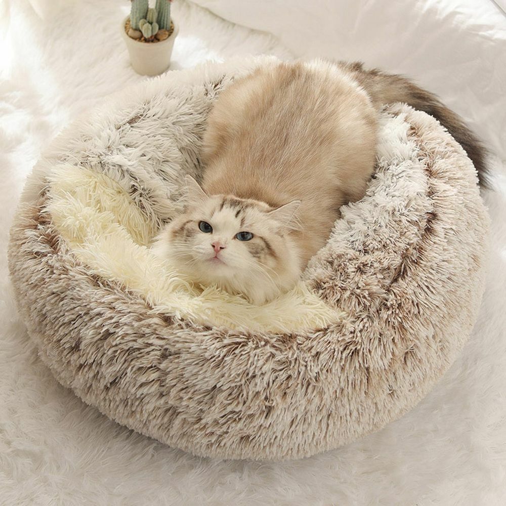Pluchen slaapmand voor katten