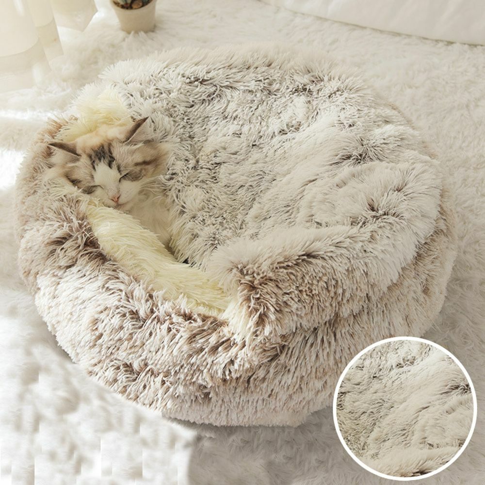 Pluchen slaapmand voor katten