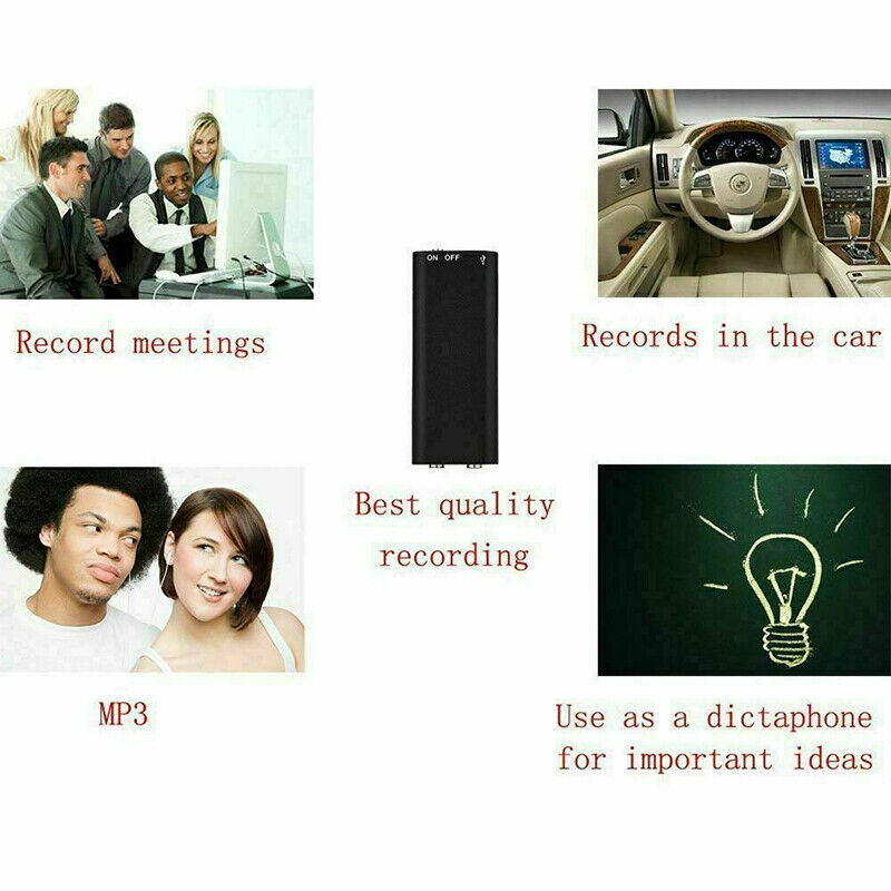 Mini-taalrecorder met 8GB opslag & u-schijf-functie