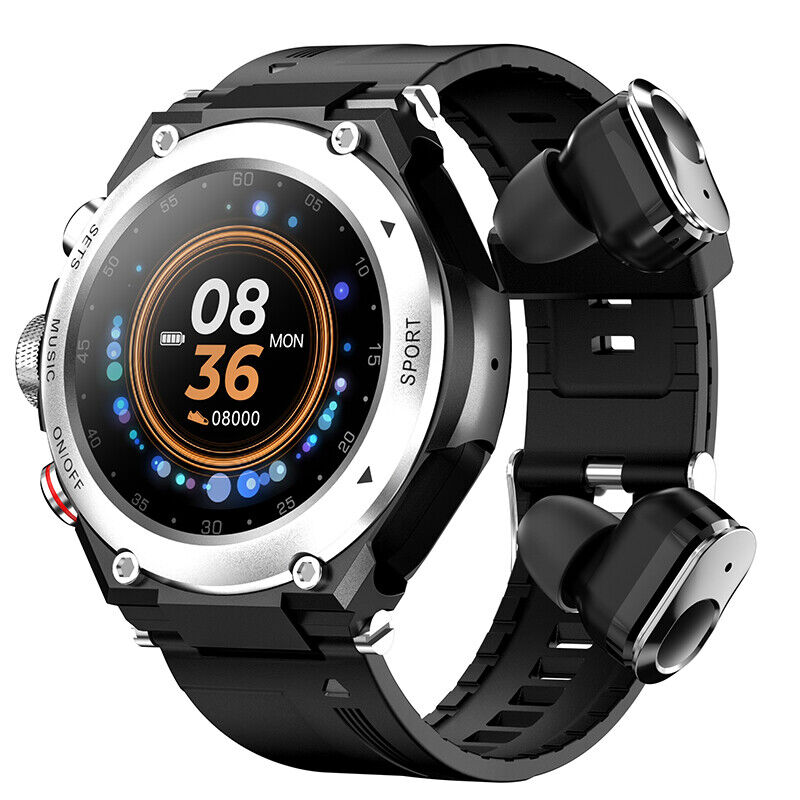 Complete smartwatch met geïntegreerde draadloze oordoppen — afbeelding 5