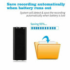 Mini-taalrecorder met 8GB opslag & u-schijf-functie