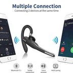 Draadloze bluetooth 5.1 headset met dual mic