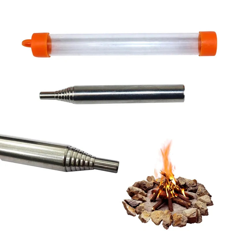 Survival blaaspijp voor outdoor koken