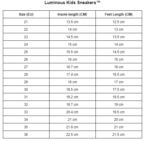 Lichtgevende kindersneakers