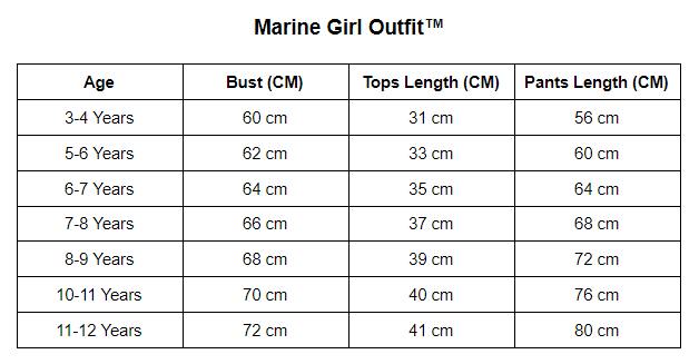 Meisjesoutfit in marinestijl