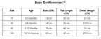 Babyset met zonnebloemmotief
