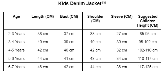 Denim kinderjas