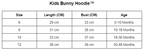 Kinderhoodie met konijnmotief