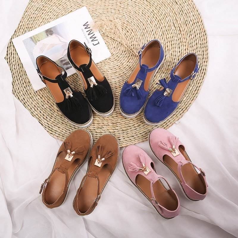 Fashion fringe – casual sandalen