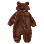 Cartoon beer winter baby onesie