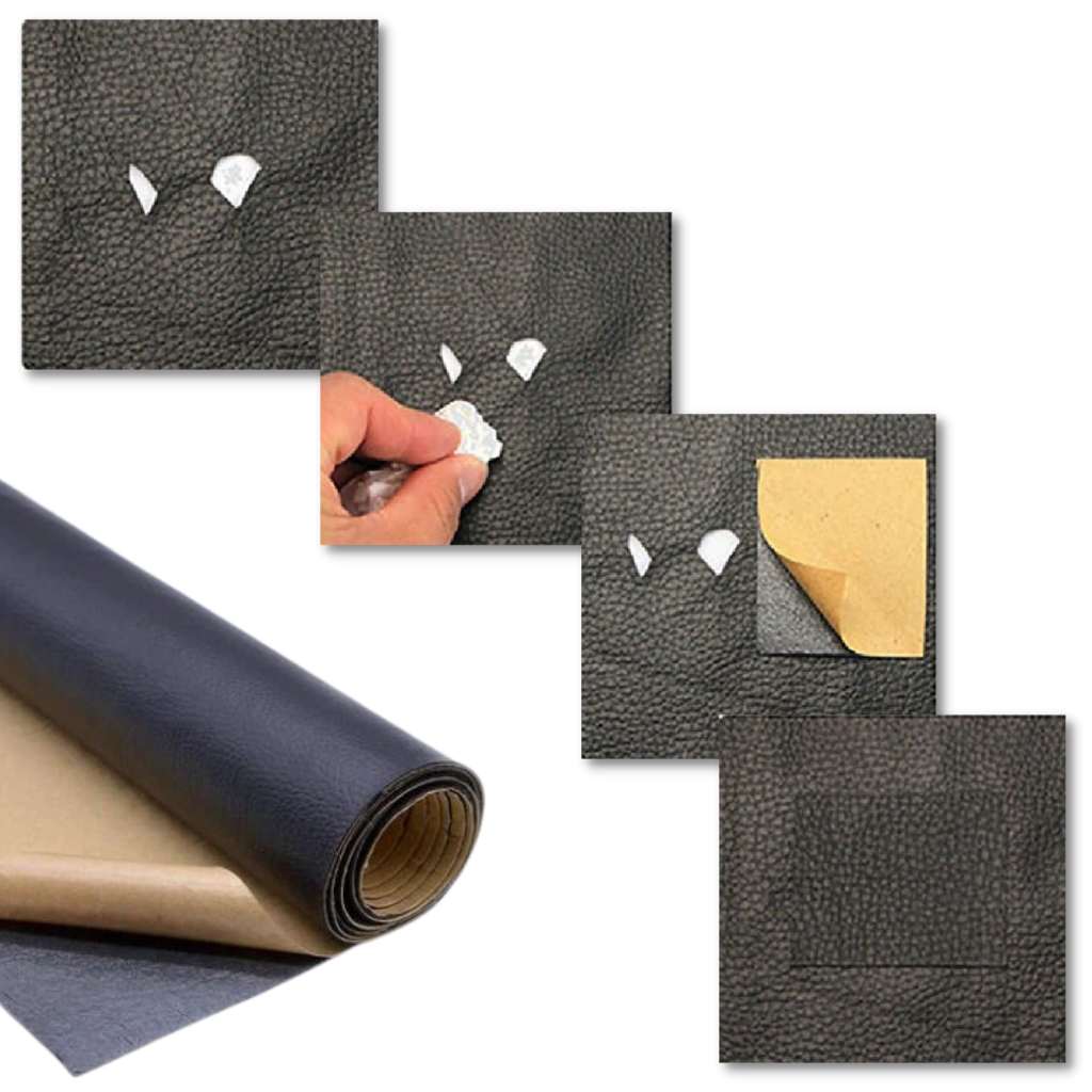 Zelfklevende reparatiepatch van kunstleer 135 cm x 50 cm