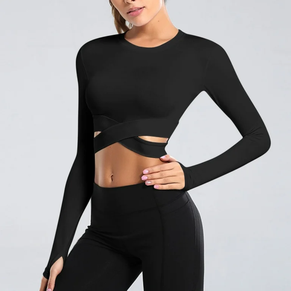 Naadloze pilates & yoga top