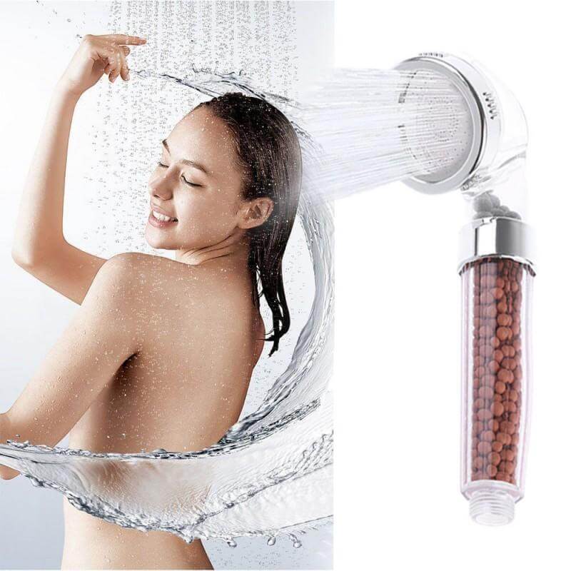 Eco douchekop | filtert het water automatisch – materiaal: ABS Body+Roestvast stalen paneel — afbeelding 3