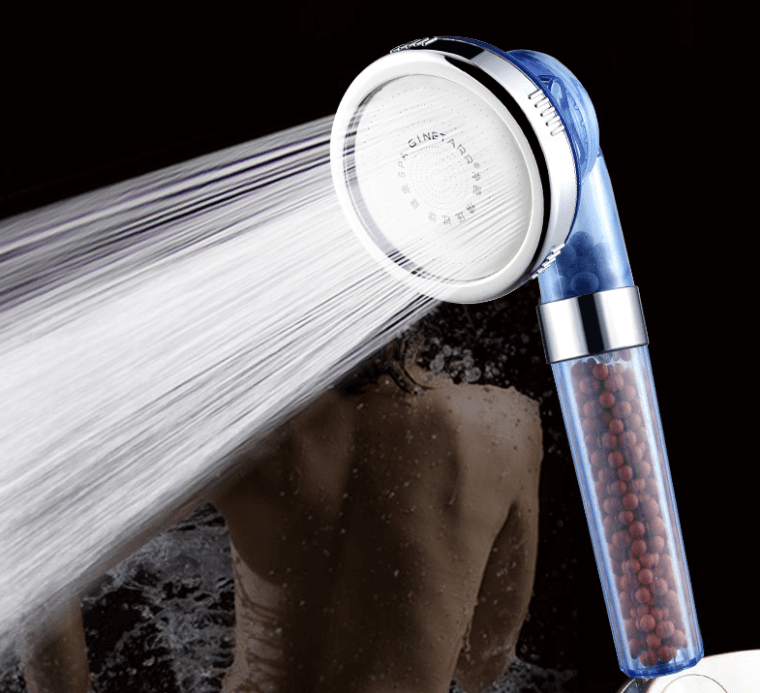 Eco douchekop | filtert het water automatisch – materiaal: ABS Body+Roestvast stalen paneel — afbeelding 2