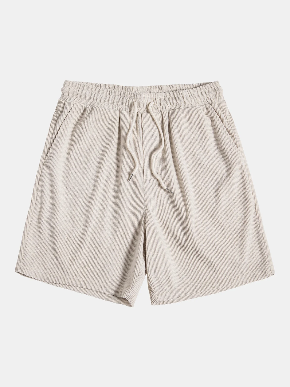 Heren zomer-set met shirt en corduroy shorts