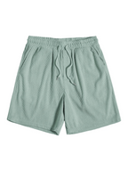 Heren zomer-set met shirt en corduroy shorts