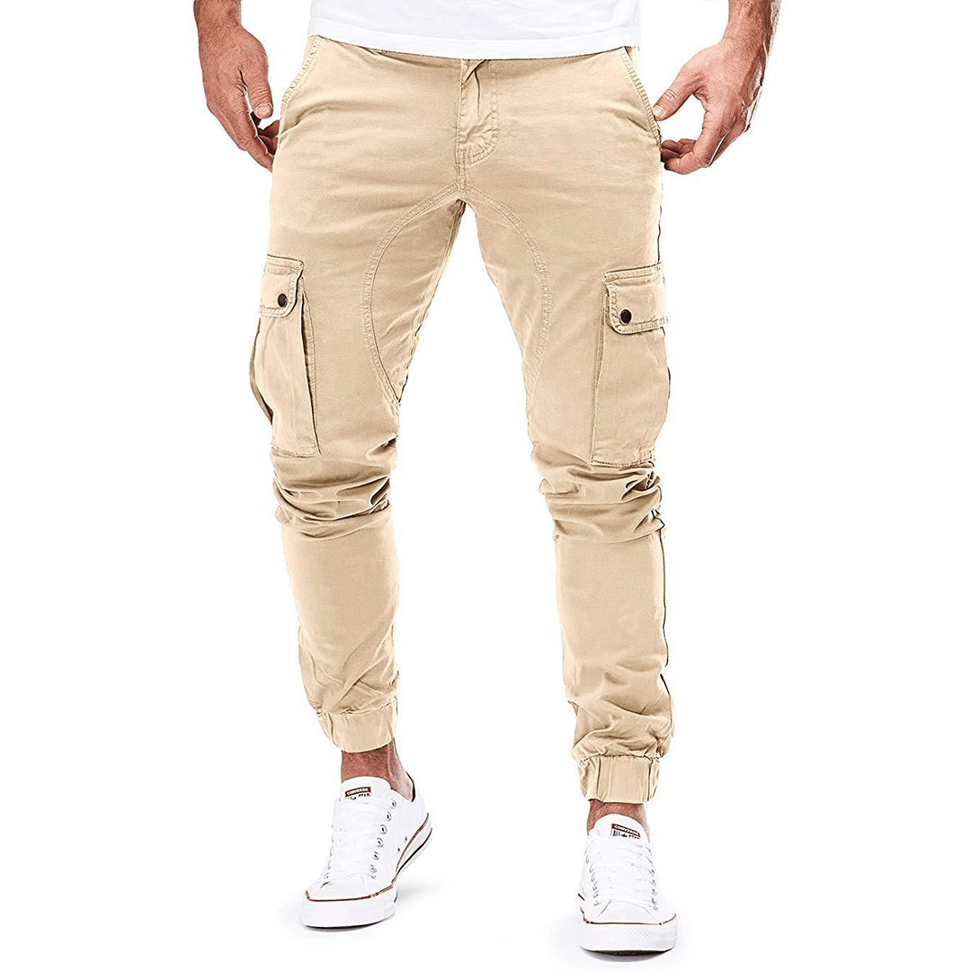 Josiah | Slim-fit herencargobroek met enkelboorden