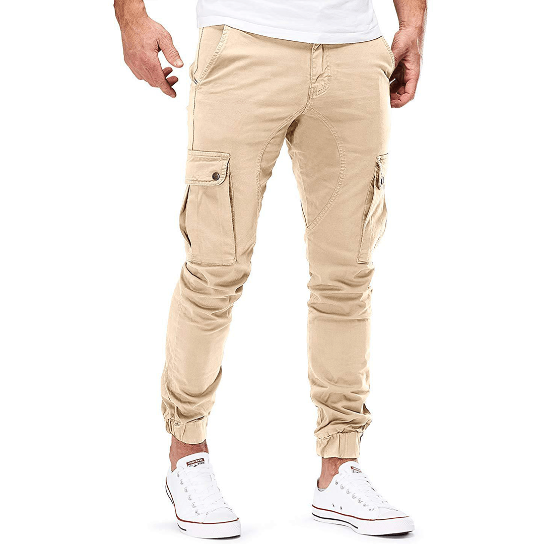Josiah | Slim-fit herencargobroek met enkelboorden