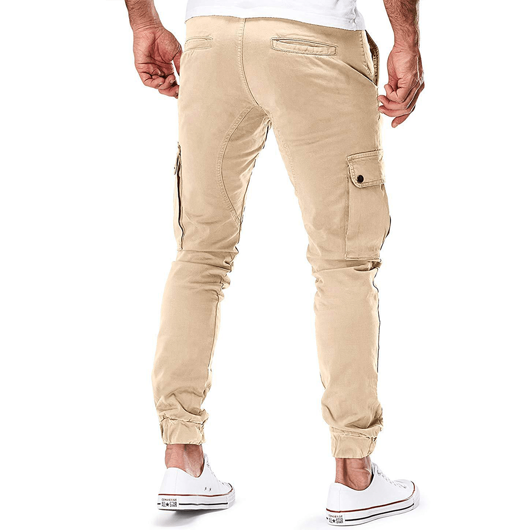 Josiah | Slim-fit herencargobroek met enkelboorden