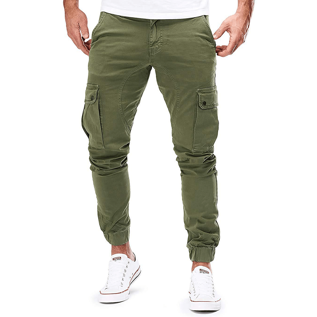 Josiah | Slim-fit herencargobroek met enkelboorden