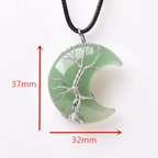 Maanketting met levensboomhanger