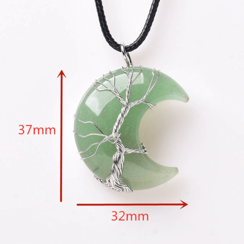 Maanketting met levensboomhanger