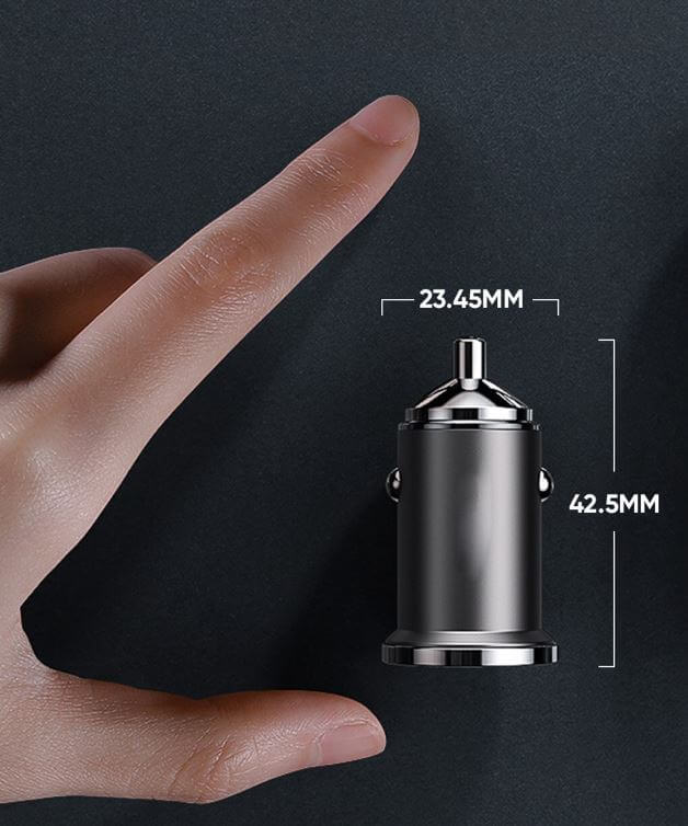 Mini snel opladen auto-adapter – vermogen: 30W