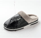 Pantoffels met synthetische bontvoering