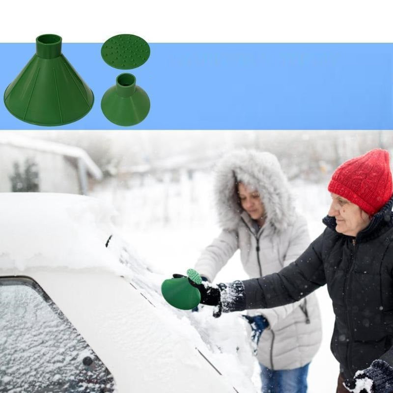 Kegelvormige ijskrabber
