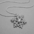 Ketting met sneeuwvlokhanger