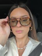 Vintage zonnebril met uv-bescherming en retro charme